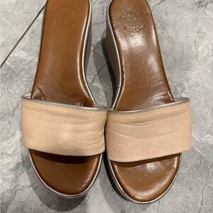 Tsakiris Mallas Wedge Leather Sandals